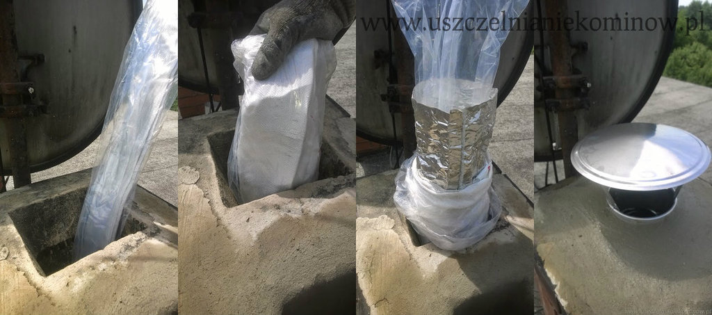 Uszczelnianie komina gazowego pod ciśnieniem rękawem aluminiowym alufol.jpg